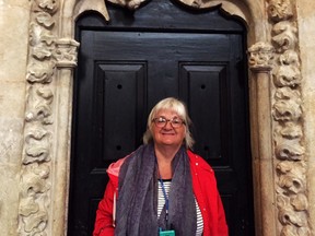 The writer, Marie Bruce in Lisbon.