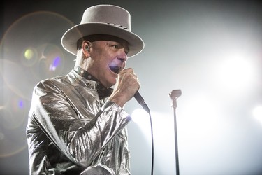 Gord Downie gives it his all at The Tragically Hip's final concert in Kingston, Ont. on Aug. 20, 2016.