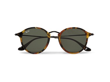 RAY-BAN Round-Frame Tortoiseshell Acetate Sunglasses MrPorter.com | $202.69