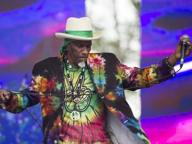 Cyril Neville and the Royal Southern Brotherhood perform on the main stage of the Burnaby Blues + Roots Festival.