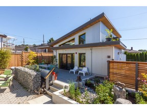 This East Vancouver laneway house, part of the Modern Home Tour on Sept. 17, features a rain garden that is both functional and an interesting design element.