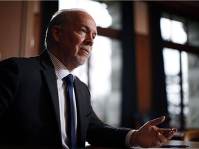 John Horgan, leader of the British Columbia New Democratic Party, said Tuesday that if an NDP government is elected in May, new schools will be built and portables will be a thing of the past in Surrey.