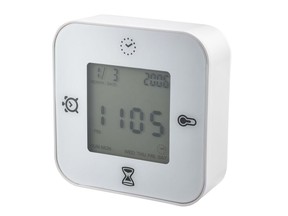 Klockis clock, thermometer, alarm and timer, $9.99, at IKEA, ikea.com.