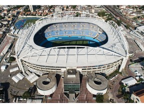 We need to commit to sports development emphasizing participation, fun and lifelong enjoyment, writes columnist Stephen Hume, rather than pouring money into elite athletes going to the Olympics. This is the Olympic Stadium, known as Engenhao, in Rio de Janeiro.