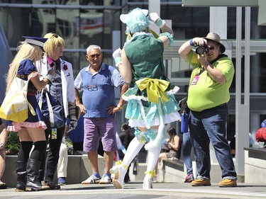 People dress up in character for the Anime Revolution at Vancouver Convention Centre in Vancouver, BC. August 5, 2016. Anime Revolution is the largest three-day Anime convention located in Vancouver, Canada.