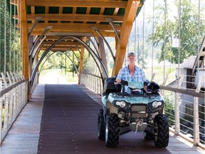 Princeton has proposed a ban on ATVs, including quads, dirt bikes and snowmobiles, within the town limits. Ed Vermette, above, has started a petition and is leading the opposition to the bylaw. — Robert Marsh