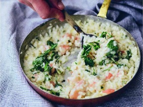 Risotto with Shrimp, Arugula, and Lemon Cream, from Good Food, Good Life, by Curtis Stone.