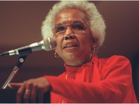 The late Rosemary Brown (1930-2003) was the first black woman elected in Canada and the first to contest the leadership of a federal political party. The Metro Vancouver representative, pictured in 1991, was an ardent feminist, social justice and human rights activist. Canada Post saw fit to put her on a stamp in 2009, so why shouldn’t her name grace a public building, too?