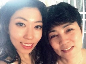 Singer Wanting Qu and her mother, Zhang Mingjie, posted by Qu to social media.