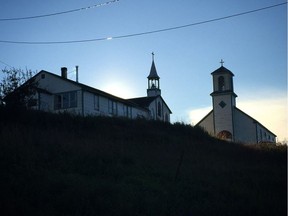 The church at Tsiigehtchic village.