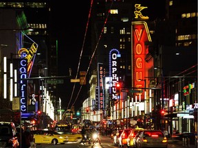 Vancouver's Granville Entertainment District, where police frequently arrest or ticket people for fighting.