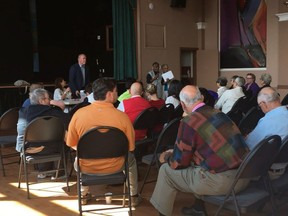 VANCOUVER, B.C.: AUGUST 30, 2016 -- BC NDP Leader John Horgan hosts a seniors' forum on Tuesday, August 30, 2016 at Vancouver's Polish Community Centre. The forum was a chance for concerned citizens to share some of their experiences as seniors in B.C. [PNG Merlin Archive]