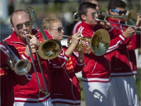 The 12-member PNE Pep Band this year has a repertoire of 18 songs that go back to 1966 for Wilson Pickett’s Land of the 1,000 Dances, and includes numbers by a range of artists including Stevie Wonder, Van Halen, Pharrell Williams and Demi Lovato.