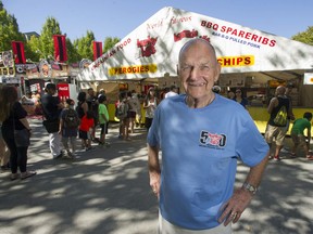 The lineups began early for Hunky Bill's famous pierogi, which Bill Konyk has served every day at the fair for the past 50 years.