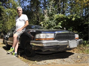 VANCOUVER, BC - AUGUST 23, 2016,  - Fabian Galick's '92 Buick Limited Edition was damaged as it was being towed. Photo taken at his home in Surrey, BC., August 23, 2016.  ICBC says he's out of luck and will have to pay for the damages.  (Arlen Redekop / PNG photo) (story by John Colebourn) [PNG Merlin Archive]