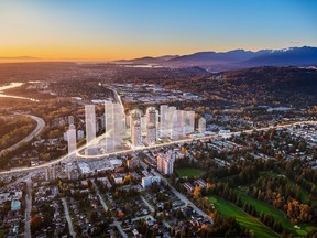 The huge undertaking from Shape Properties will include shopping, SkyTrain, office space — and more than 23 towers.