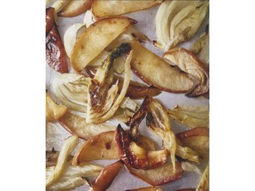 1015 Roasted Apple and Fennel Salad from Plated by Elana Karp and Suzanne Dumaine.