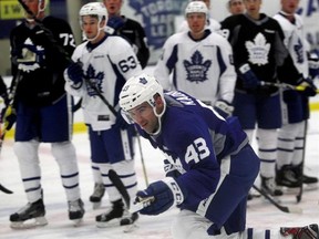 Toronto Maple Leafs&#039; Nazem Kadri takes part in a drill during training camp at the BMO Centre in Halifax, N.S., on Friday, Sept. 23, 2016. THE CANADIAN PRESS/stringer