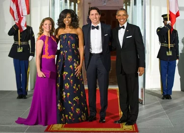 Justin Trudea at the State Dinner in Washington.