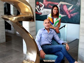 A Parviz Tanavoli sculpture and a retrieved and restored Bahman Mohasses painting are among 1,000 contemporary Persian artworks in Nader and Mana Mobargha's soon-to-be-triple-sized home.