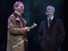 Alex Zahara and Mark Weatherley in Baskerville: A Sherlock Holmes Mystery, which is playing at the Stanley Industrial Alliance Stage through Oct. 9.