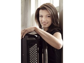 Classical accordionist Ksenija Sidorova will perform Sept. 18 at the Vancouver Playhouse.