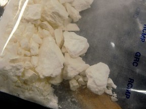 File photo: A large seizure of cocaine was made by officers who saw suspicious activity by two men in an SUV in east Vancouver Tuesday night.