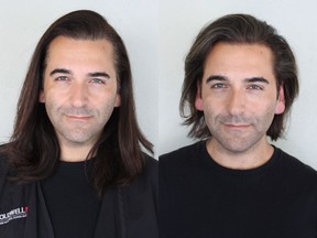Roberto Sousa is a hair stylist and was getting tired of his long hairstyle. He underwent a makeover at the hands of Nadia Albano.