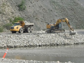 Construction of the Site C dam is well underway.