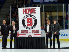 The Vancouver Giants opened their Western Hockey League season in Langley on Friday by honouring the late Mr. Hockey, Gordie Howe. The visiting Everett Silvertips spoiled the night with a 7-3 win.