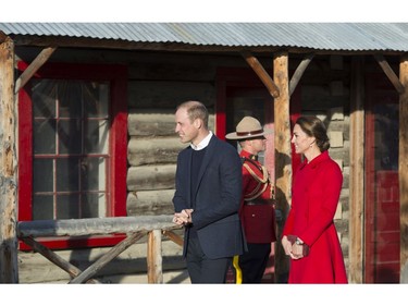 Prince William and his wife Kate, the Duke and Duchess of Cambridge tour the MacBride Museum of Yukon History in Whitehorse, Yukon, Wednesday, Sept. 28, 2016.