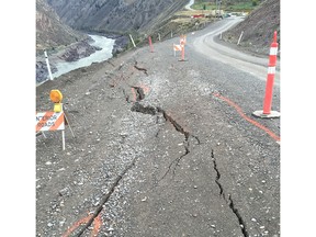 A landslide on Highway 99 near Lillooet has prompted a local First Nation to declare a state of emergency. Highway 99 is closed 15 kilometres north of Lillooet from Fountain Valley road to Pavillion-Clinton Road because of the slide. There is a detour via Highway 1 or Highway 12, according to Drive BC.