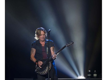 Keith Urban performs at Rogers arena during his Ripcord World Tour Vancouver, September 10 2016.