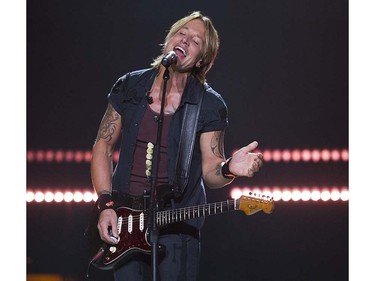 Keith Urban performs at Rogers arena during his Ripcord World Tour Vancouver, September 10 2016.