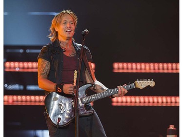 Keith Urban performs at Rogers arena during his Ripcord World Tour Vancouver, September 10 2016.