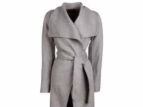 Mackage 'Mai' double-faced wool coat, $790 at Holt Renfrew, holtrenfrew.com.