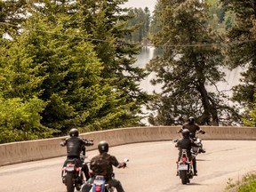 Motorcyclists are a welcome contributor to the economy of the West Kootenays, but loud and fast operators are raising the ire of local residents. Here bikes explore the shores of Kootenay Lake.