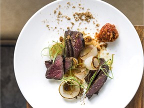 One of the new additions to the Pidgin menu is the ribeye cap made with bulgogi beef, young kimchi and walla walla onion.