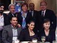 Paul Oei and wife, Loretta Lai, at a B.C. Liberal fundraiser in 2015. Back row, Oei, second from left, stands next to premier Christy Clark. MLA Paul Yap is at far right, standing on front of Lai seated far right.