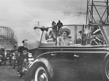 King George VI and Queen Elizabeth during their visit to Vancouver in 1939.