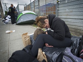 A large number of Surrey's homeless live on 135A Street, in Whalley.