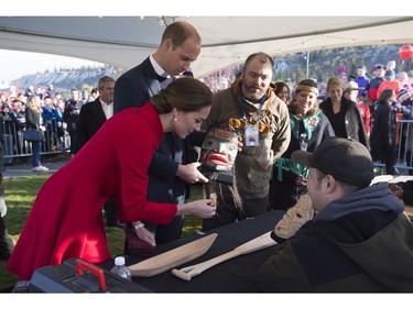 The Duke and Duchess of Cambridge attend a community festival in Whitehorse, Yukon, Wednesday, Sept 28, 2016.