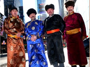 Huun Huur-Tu, the Tuvan throat singing group from Tuva, southern Siberia, perform at Vancouver Playhouse.