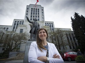 Chief licence inspector Andreea Toma outside of City Hall on April 13, 2016.