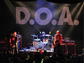 Joe Keithley, right, and DOA perform at the Rickshaw.