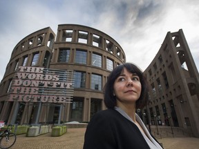 Vancouver Public Library's chief librarian Sandra Singh outside the library in Vancouver earlier this year.