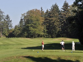 The 10th hole at Fraserview Golf Course.