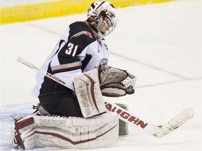 Vancouver Giants goalie Ryan Kubic