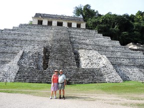 The Temple of Inscriptions so named for the sample of hieroglyphic text found on the piers.