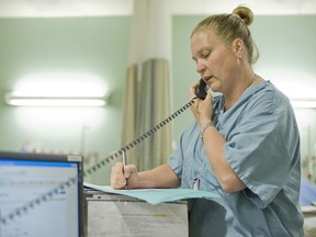 A nurse talks on a phone in this file photo. GETTY IMAGES